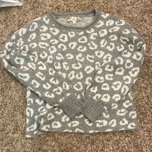 cheetah print sweater